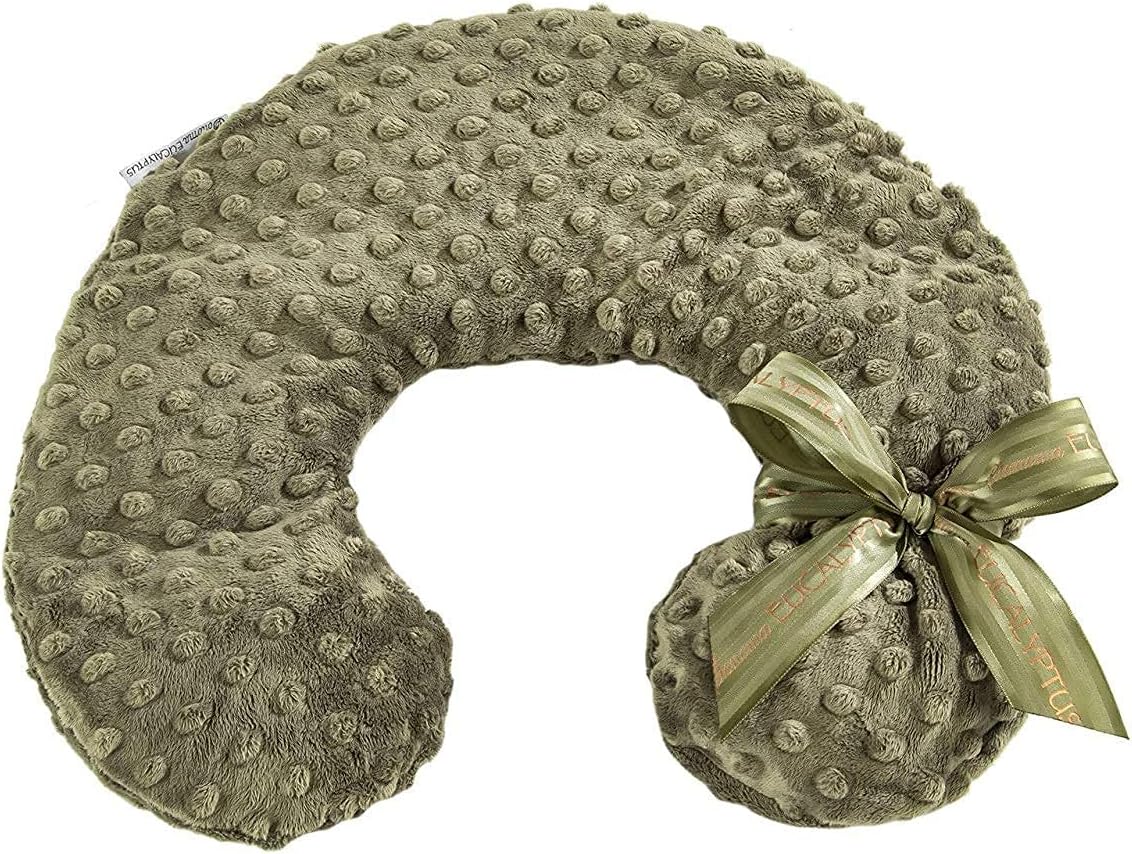 Sonoma Lavender Luxury Lavender Heatable/Chillable Neck Pillow, Microwaveable for Neck and Shoulders with Removable Washable Covers, Great for Relaxation and Pain Relief (Angora Platinum)