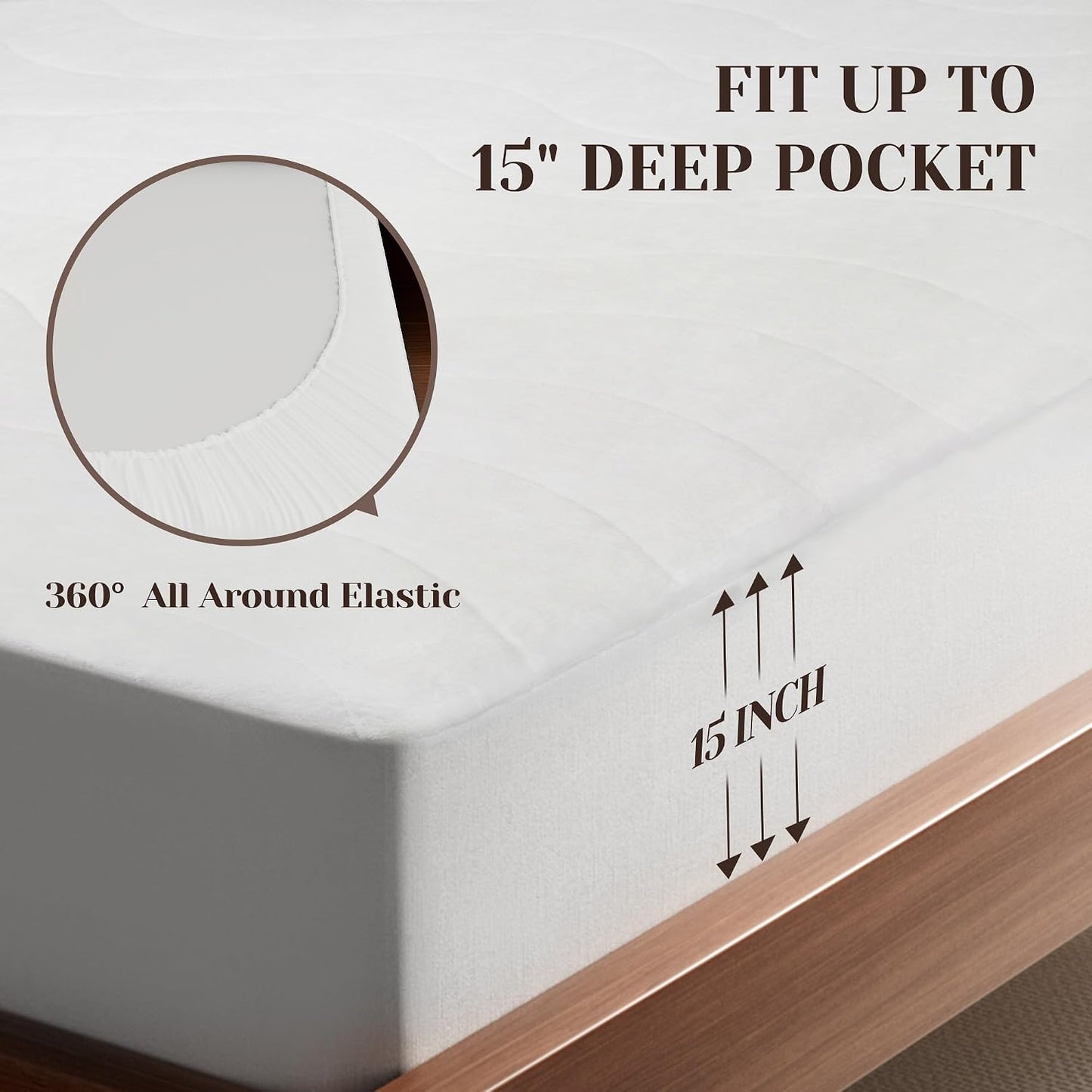 GOTCOZY Heated Mattress Pad Mini Twin Size-Heated Pad for Bed Warmer(White)