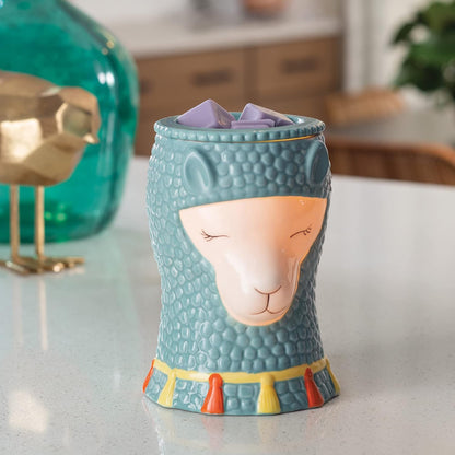 Candle Warmers ETC. Illumination Fragrance Warmer- Light-Up Warmer for Warming Scented Candle Wax Melts and Tarts or to Freshen Room, White Harmony