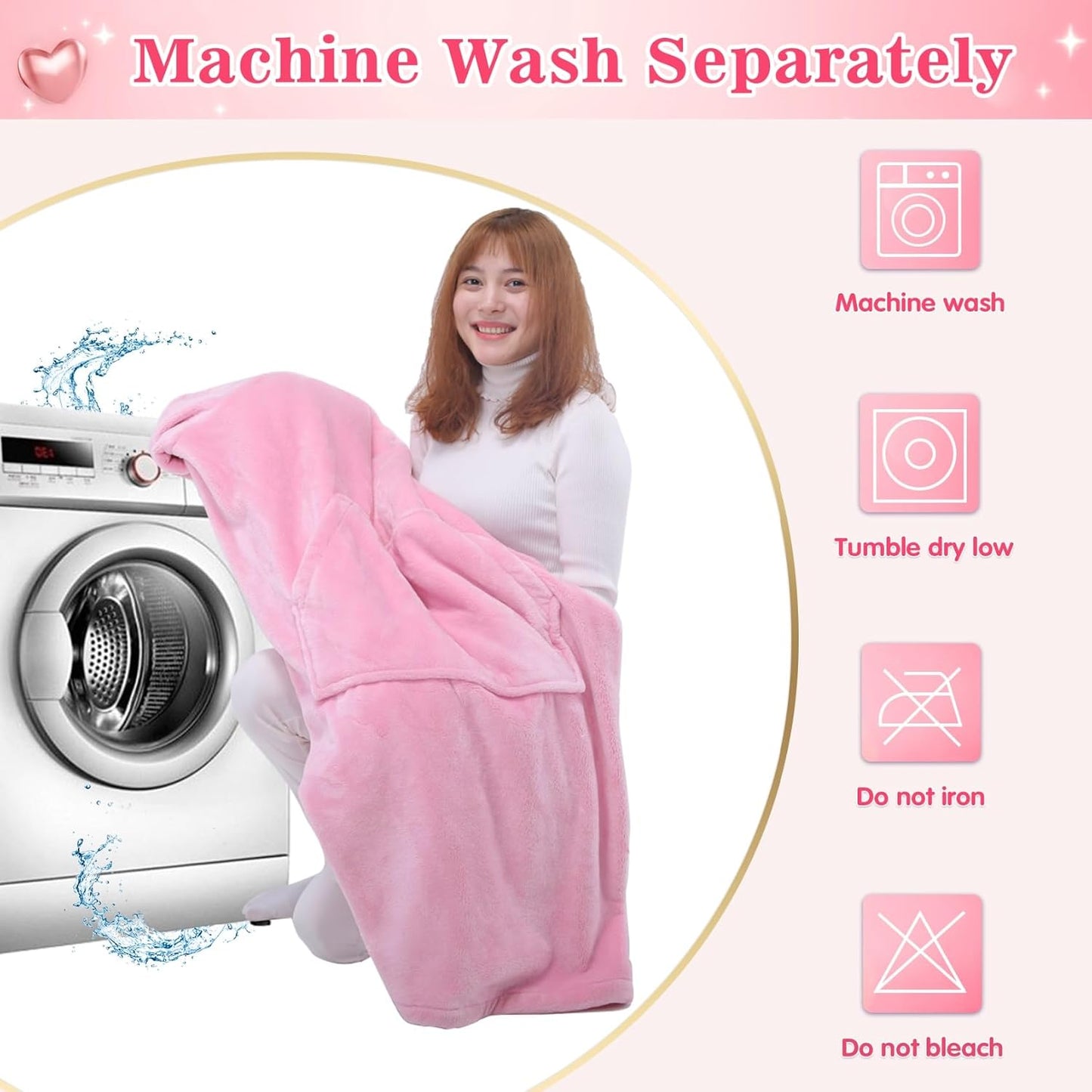 Waitu Wearable Blanket Sweatshirt Gifts for Women and Men, Warm and Cozy Giant Blanket Hoodie, Thick Flannel Blanket with Sleeves and Giant Pocket - Dark Gray