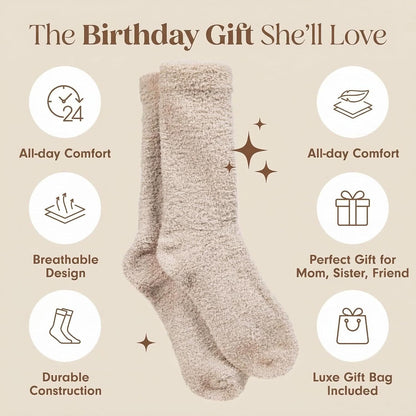 Unboxme Gifts Warm & Cozy Ultra-Luxe Cloud Sock, Gift for Women & Men