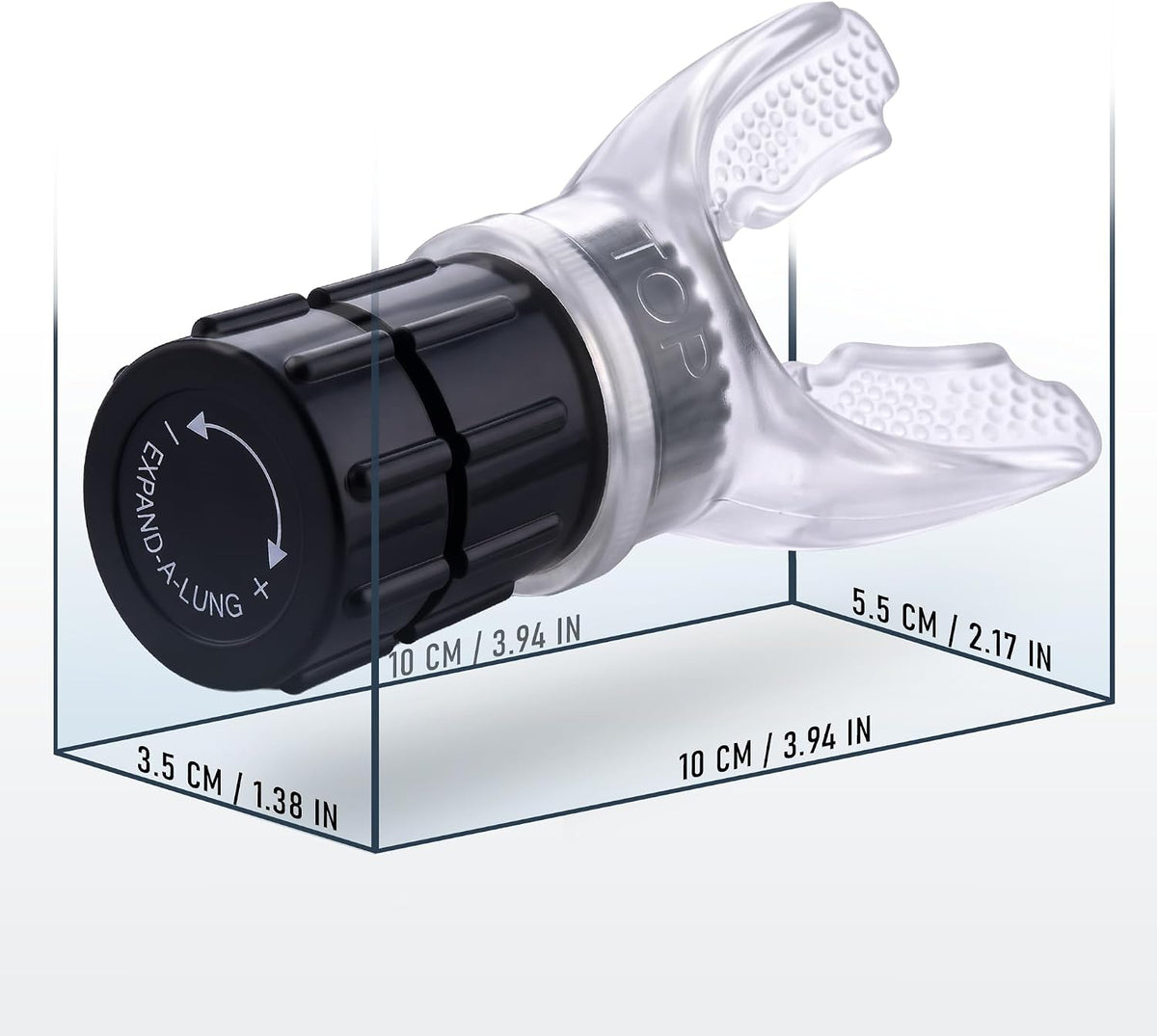 Expand-A-Lung | Breathing Exerciser Device for Lungs | Airflow Trainer Fitness | Cardio Expansion & Capacity | Sports Endurance | Dual-Way Inhale-Exhale Workout