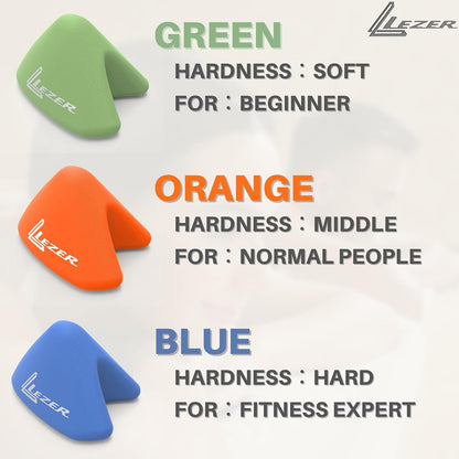 LEZER, Trigger Massage Point, Manual Massage Ball, Muscle Knots Relief Tool, Myofascial Release, Physical Therapy, Plantar Fasciitis, Set of 2 (Orange Trigger and Black Ball)