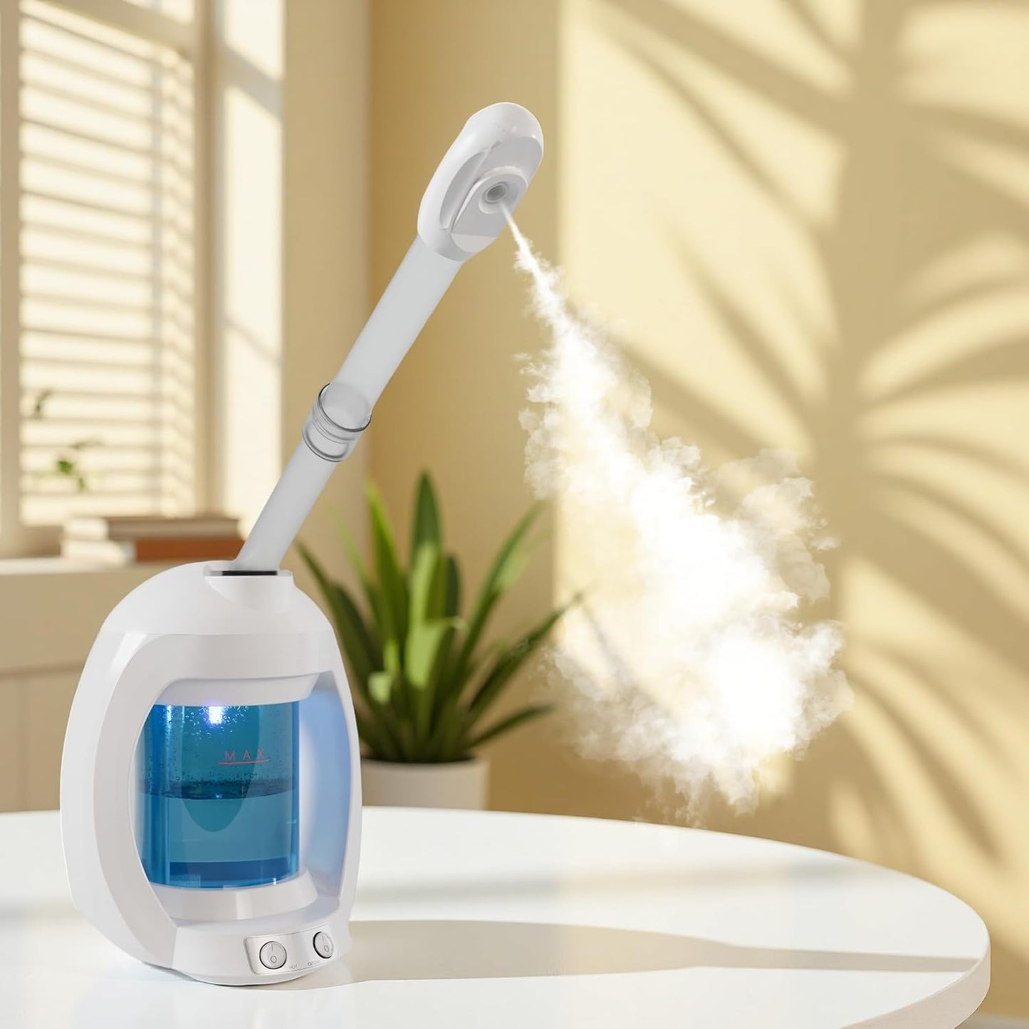Facial Steamer, Nano Ionic Face Steamer for Facial Deep Cleaning, Pink Hair Steamer Facial Steamer Professional, Facial Steamers for Home Facial Spa.
