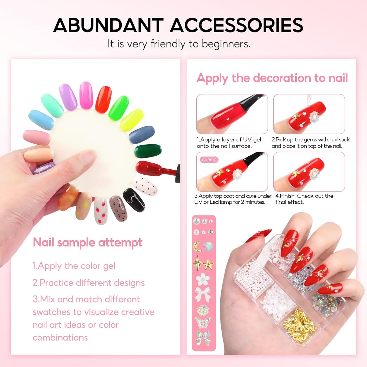 COSCELIA 53pcs Gel Nail Polish Kit with U V light and Drill Starter Kit 35 Colors Gel Nail Polish with 5pcs Top Base Coat Nail Art Professional Gel Manicure Kits Gifts for Women Teens Girls