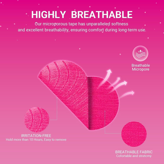 Mouth Tape for Sleeping 60 Pack, Athletic Tape Wrap Breath Training Tape Nasal Strips for Adults Athletes Breathing
