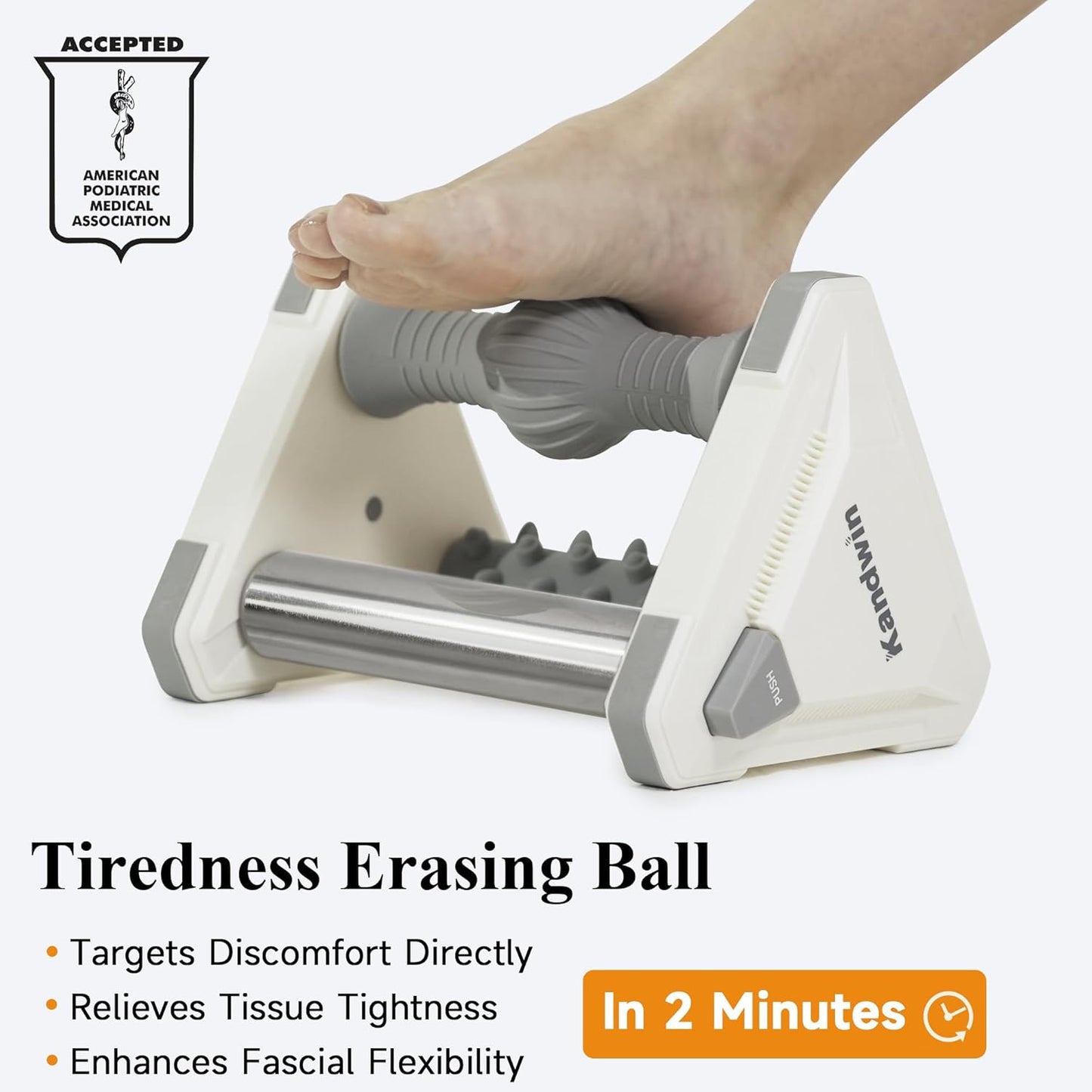 Icing Plantar Fasciitis Relief Foot Roller Massager, Green | Cold Rolling Massage Tool for Heel Arch Pain & Sore Tired Feet, Runners, Athletes, Standing Workers, Home Office Gym Use
