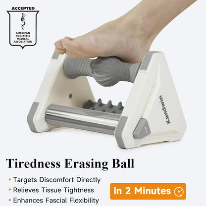 Icing Plantar Fasciitis Relief Foot Roller Massager, Green | Cold Rolling Massage Tool for Heel Arch Pain & Sore Tired Feet, Runners, Athletes, Standing Workers, Home Office Gym Use