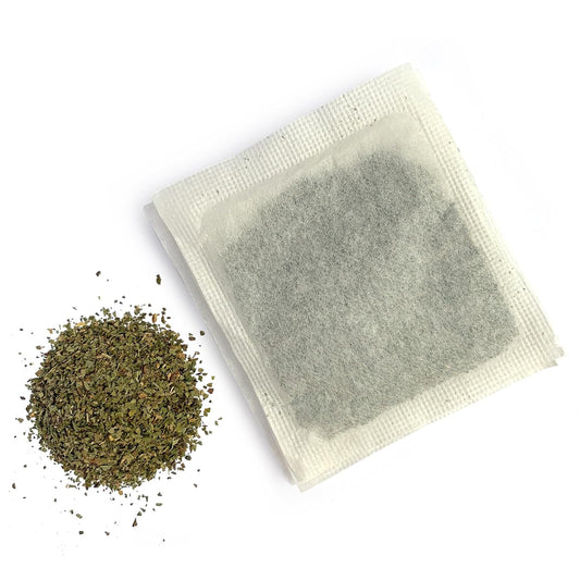 Peppermint Tea Bags, by Herb Co, Mentha Piperita, Caffeine Free, Unbleached Filter Paper, No String or Tag, Kosher, Approximately 200, 1 lb