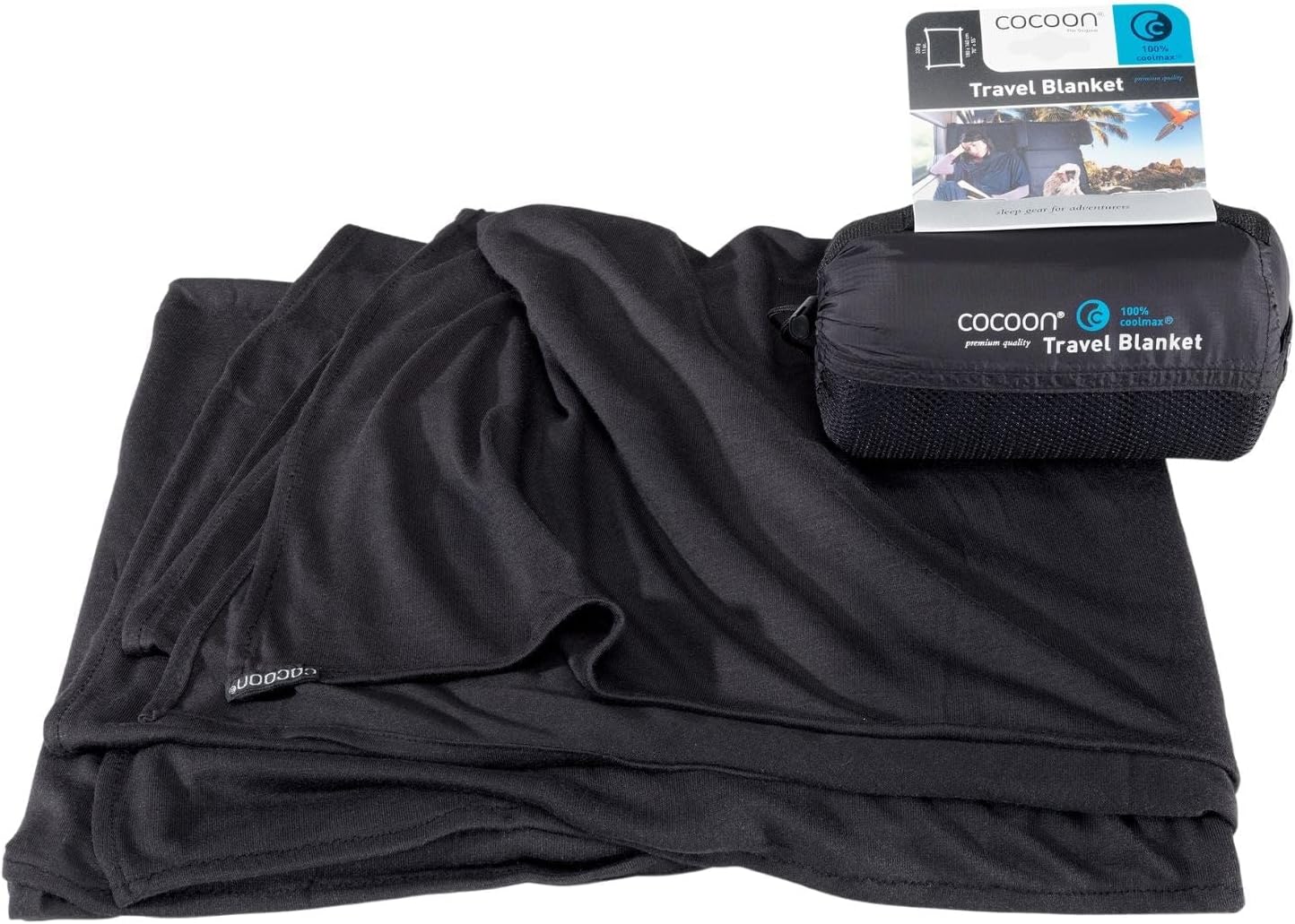 COCOON Coolmax Travel Blanket - Black
