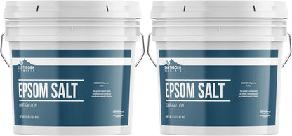 Earthborn Elements Epsom Salt (1 Gallon), Resealable Bucket, Magnesium Sulfate Soaking Solution, All-Natural