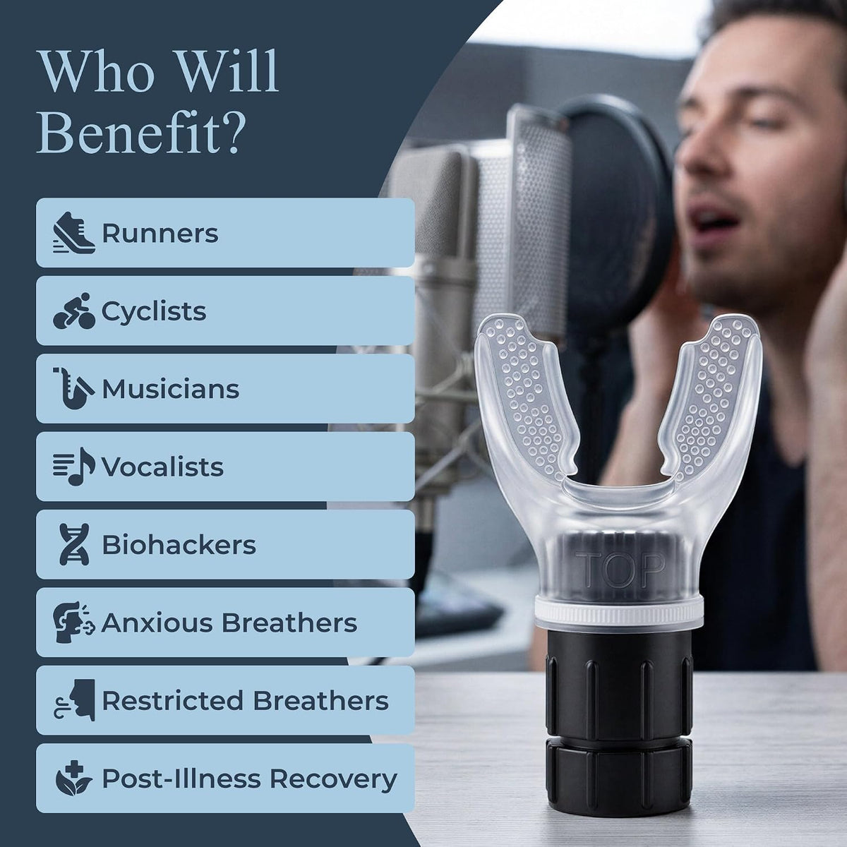 Expand-A-Lung | (2 Pack) Breathing Exercise Fitness Trainer | Inspiratory Muscle Strength Tool | Breathe Easier with Stronger Lungs | Dual-Way Inhale-Exhale Adj. Resistance Settings