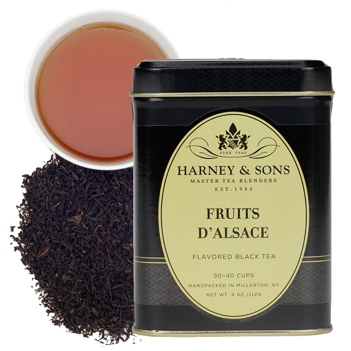 Harney & Sons Victorian London Fog, 4oz Loose Leaf Black and Oolong Tea with Bergamot, Lavender, and Vanilla, Hearty English Black Tea Blend, Stocking Stuffer