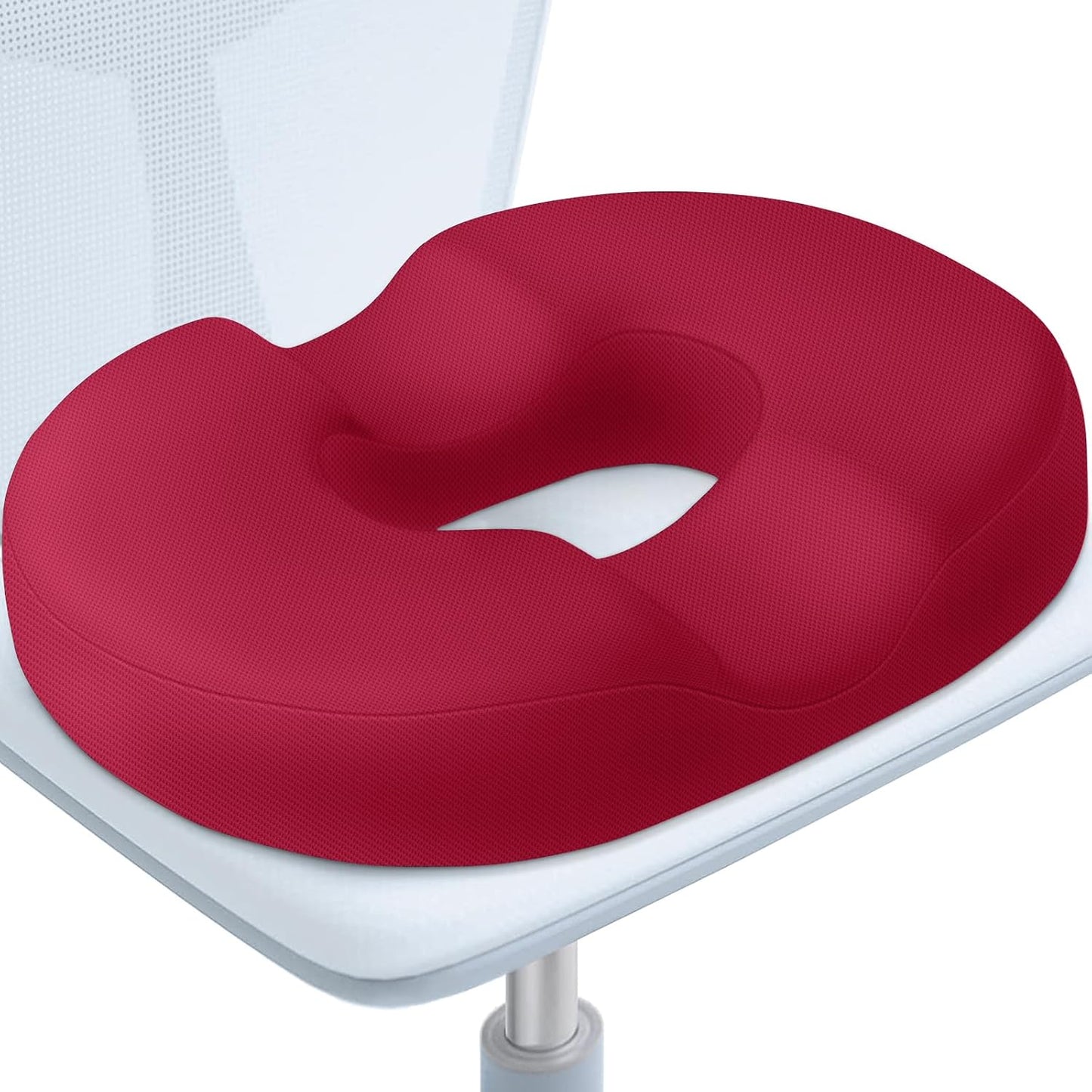 BlissTrends Donut Pillow Seat Cushion,Donut Chair Cushions for Postpartum Pregnancy & Hemorrhoids,Tailbone Pain Relief Cushion,Memory Foam Lifting Cushions for Office&Home Chairs (Black)