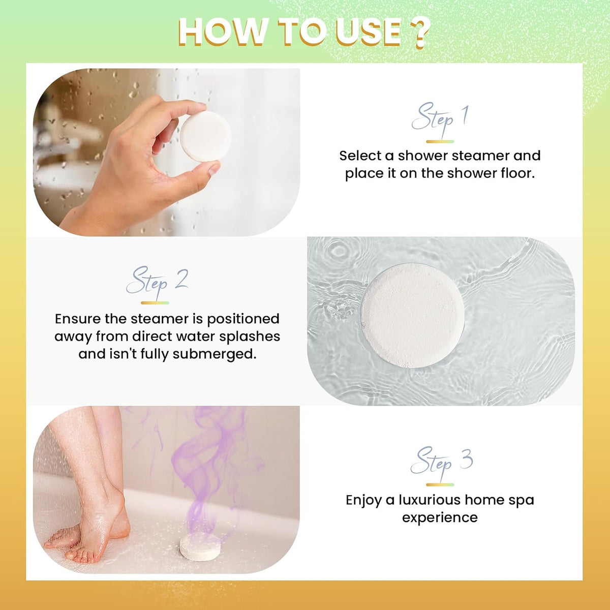 Shower Steamers Aromatherapy 8 Pack - Shower Bombs with Natural Essential Oils, Gifts for Women Mom Wife Men, Birthday Gifts for Women,Self Care, Relaxation, Home Spa, Travel Essentials