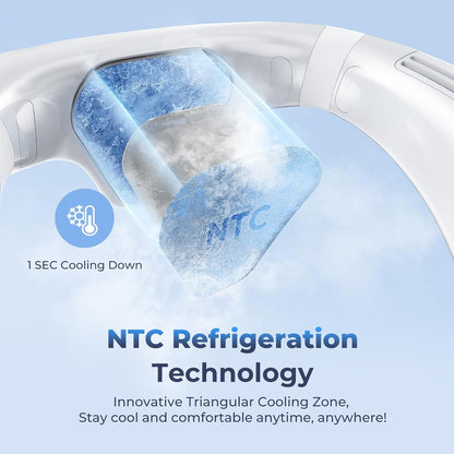 Neck Fan Cooling, Portable Neck Air Conditioner Fan That Blow Cold Air