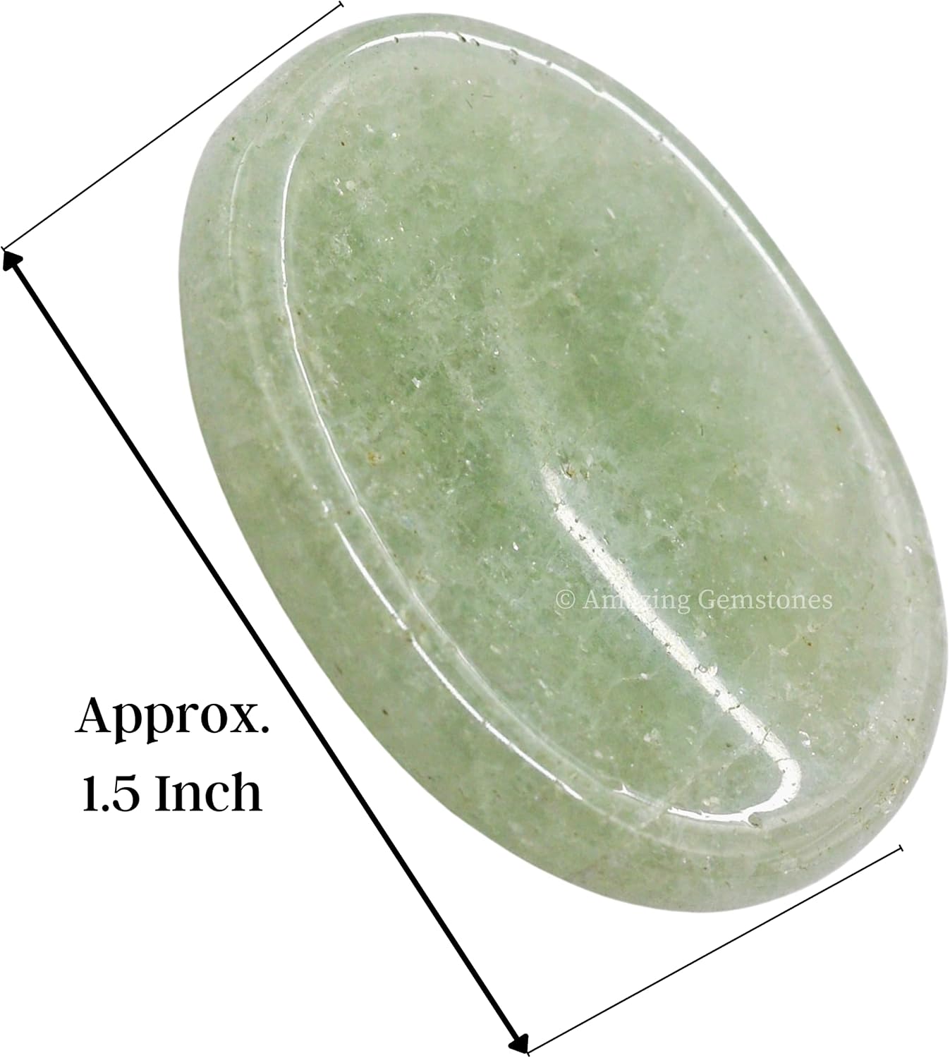 Amazing Gemstone Labradorite Thumb Worry Stone, Anxiety Stone, Healing Crystals - Piedra Crystal Fidget for Gift, Meditation, Calming, Relaxation, Stress Relief - Colors B