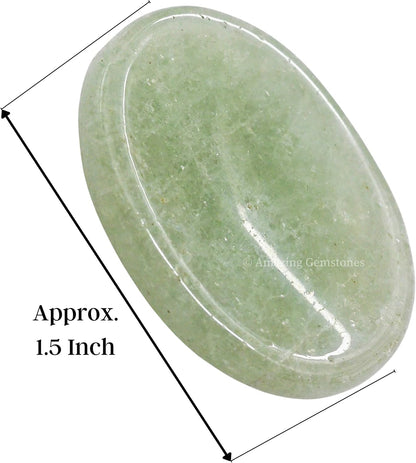 Amazing Gemstone Labradorite Thumb Worry Stone, Anxiety Stone, Healing Crystals - Piedra Crystal Fidget for Gift, Meditation, Calming, Relaxation, Stress Relief - Colors B