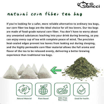 Samcci - Milk Thistle Tea Bags, 50 Teabags, 3g/bag - 100% Natural Milk Thistle Seeds Support Liver Herbal Tea, Caffeine Free - No Additives - No Sugar - Non-GMO - No Gluten