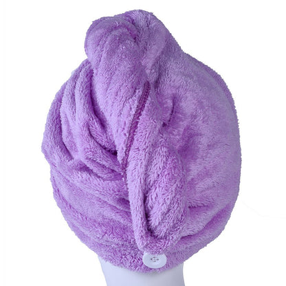 YYXR Microfiber Hair Drying Towel Ultra Absorbent Twist Hair Turban Drying Cap Hair Wrap (Rose)