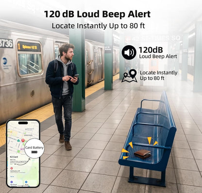 2026 Wallet Tracker Card Pro, Bluetooth Tracking Card (iOS & Android)