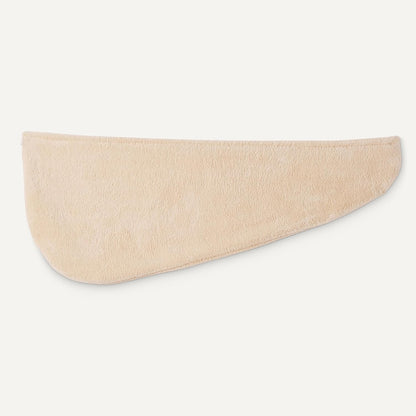 Amazon Basics Quick Dry Microfiber Hair Towel Wrap, Hair Drying Towel, Grey/Beige, 2-Pack