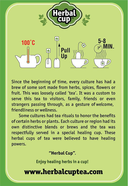 Herbal Cup Ayurveda Moringa Tea, Organic Turmeric, No Caffeine Herbal Teas (Organic Moringa Turmeric, 16 Count (Pack of 6)