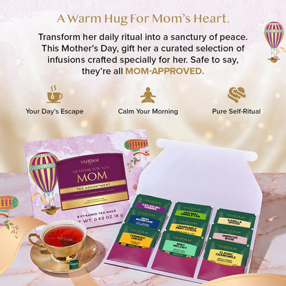 VAHDAM, Assorted Black Tea Loose Leaf Tea Gift Set (10 Flavors) Gift Ideas for Women & Men | Directly Sourced From Assam and Darjeeling | Resealable Ziplock Pouch