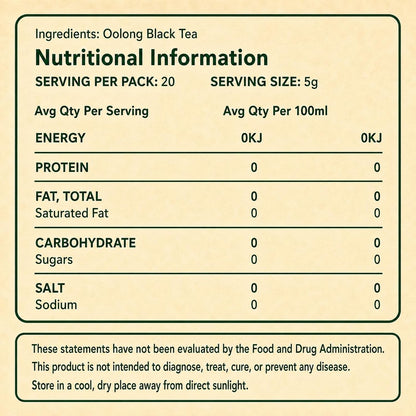 Nutricas Oolong Tea, OrganicTea Bags, Smooth Aroma, 20 Tea Bags