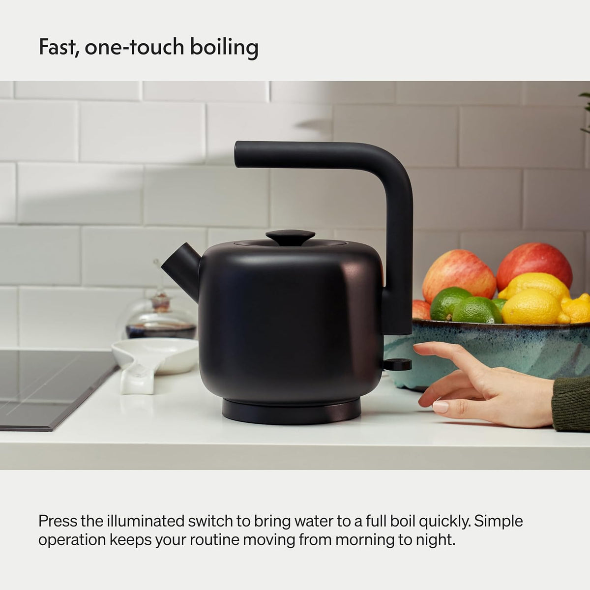 Fellow Clyde Electric Kettle 1.5 Liter - Fast Boil, Drip-Free Spout