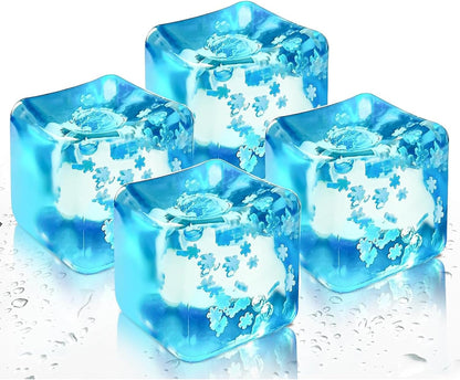 2Pcs Stress Balls for Adults, Stress Cube Fidget Toys, Enhanced Grip Strength Squeeze Toys, Valentines, Easter, Party Favors, Square Shape Stress Cube Stress Relief Toys for Adult