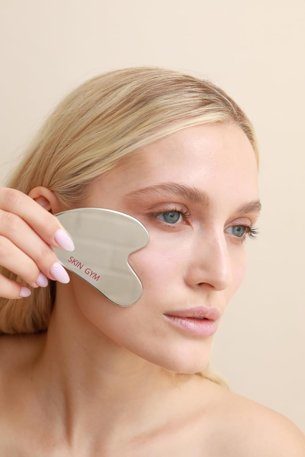 Skin Gym Jade Facial Roller & Gua Sha Tool Workout Set, Revitalizing Skincare for Enhanced Glow & Smooth Skin