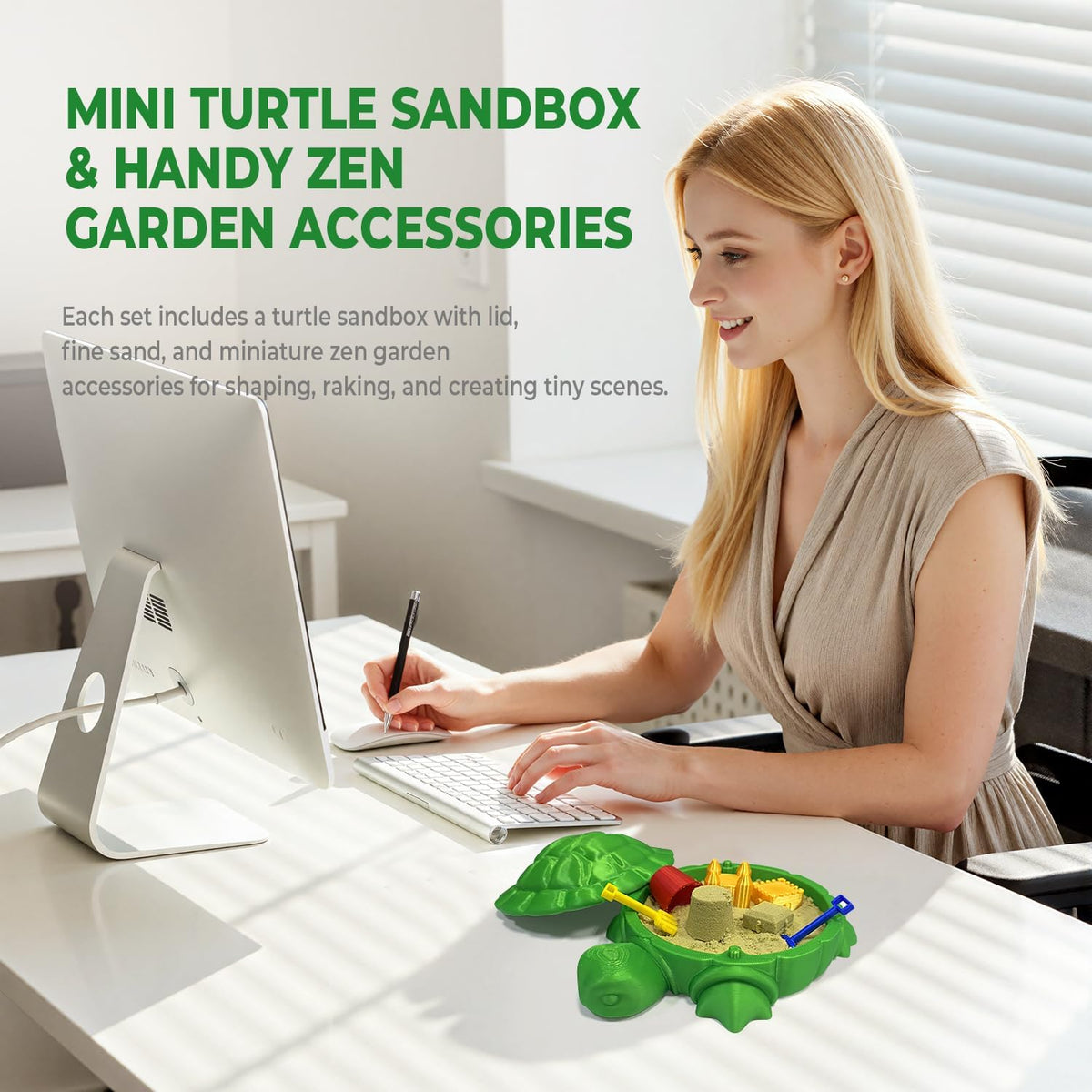 Dumpster Fire Zen Garden for Desk, Funny Coworkers Office Accessory Gifts