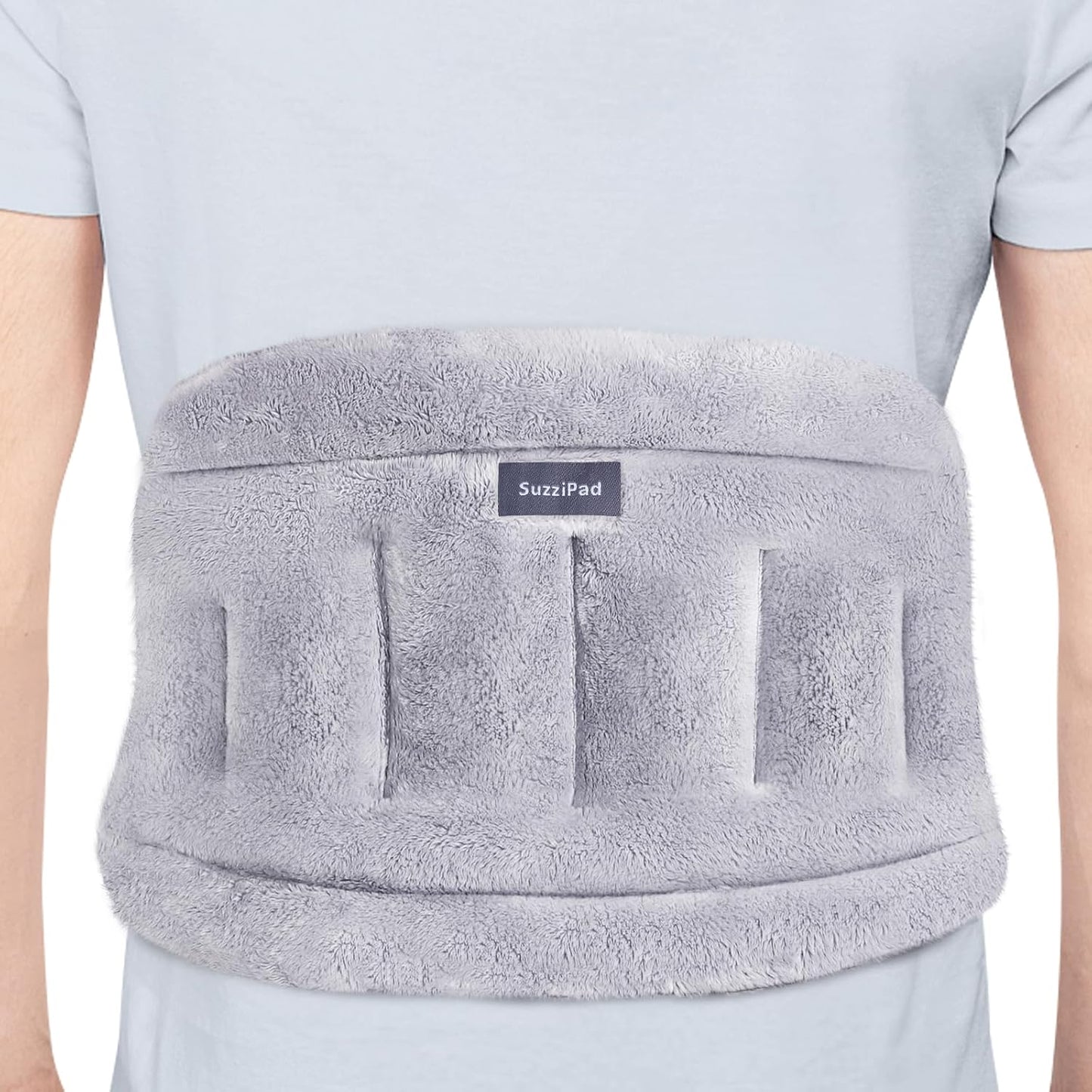 SuzziPad Microwave Heating Pad for Back and Lumbar Discomfort, Microwavable Heating Pads with Moist Heat, Hands-Free Heat Wraps for Back, Stomach and Neck, Warm Compress for Daily Relaxation