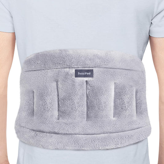 SuzziPad Microwave Heating Pad for Back and Lumbar Discomfort, Microwavable Heating Pads with Moist Heat, Hands-Free Heat Wraps for Back, Stomach and Neck, Warm Compress for Daily Relaxation