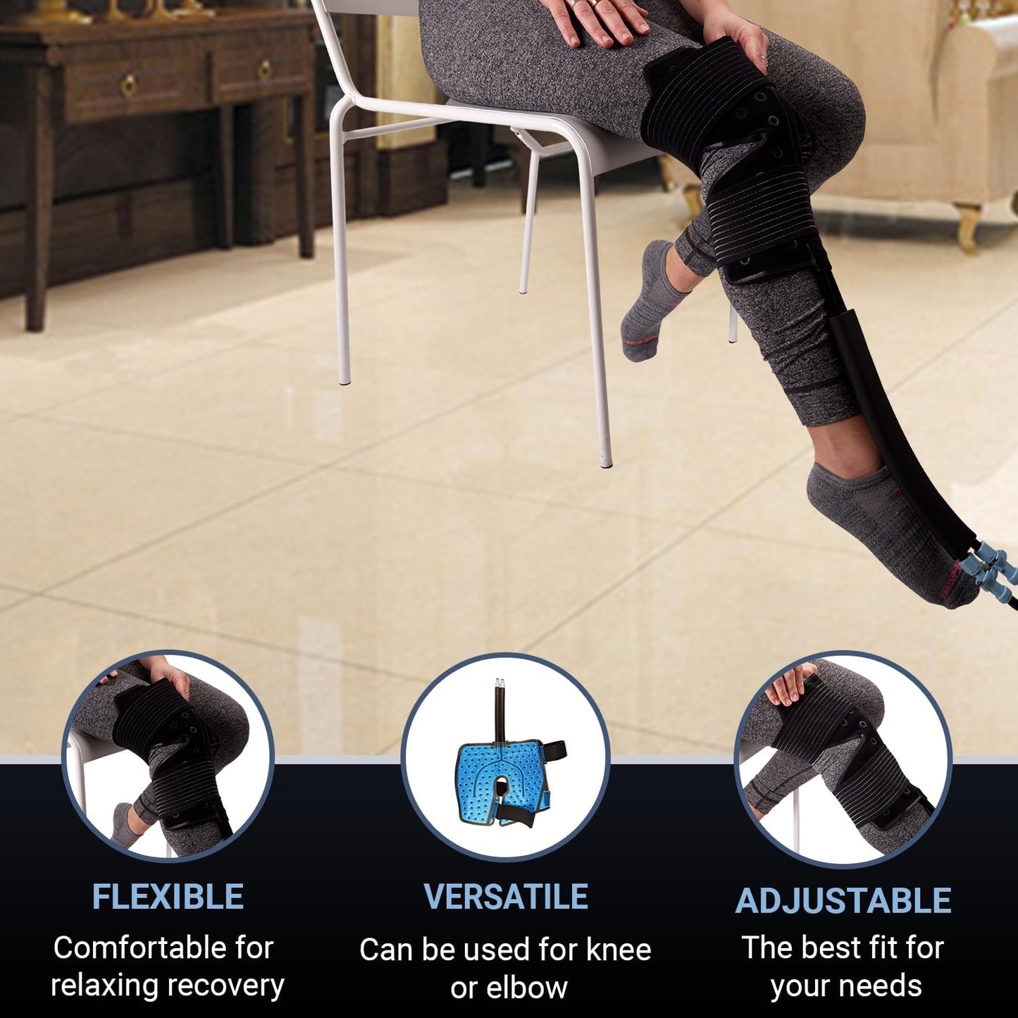 Cold Water Therapy Kneepad for use with Cryotherapy Units - Pad Only for Circulating Ice Machine for Knee Surgery, Injury, ACL - Pain Relief Cold Therapy Pad for Post Surgery Recovery