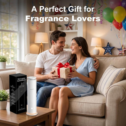 Waterless Diffuser Pro with 5 Scent Oils, Luxury Hotel-Class Essential Oil Diffuser Aromatherapy Machine with 1500 Sq Ft Cover, 6 Mist, 4.06Oz Air Diffusers for Home Large Room Hotel SPA