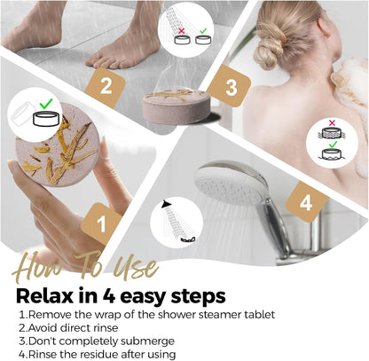 Shower Steamers Aromatherapy Birthday Gifts for Women - SWCANDY 8 Pcs Travel Essentials, Hotel Shower Spa Holidays Mom Wife Grandma Sister Her Self Care Relaxation with Natural Essential Oils Home