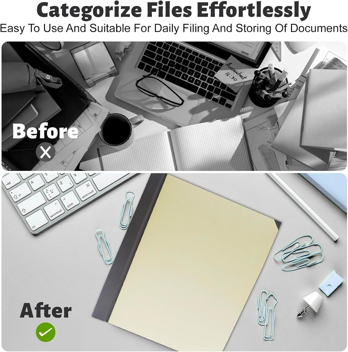 Document Organizer,File Organizer for Paper,Important Documents for Office and School,in Case I Go Missing Binder(Pink,2In Thick)