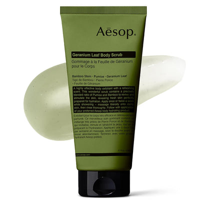 Aesop Geranium Leaf Body Scrub, Exfoliating Body Polish, Smooth Skin, 6.2oz