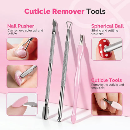MelodySusie 16Pcs Professional Nail Buffer Kit,Nail Files and Buffers,Nail Buffer Block,Nail Brush, Nail File Buffers Kit for Natural Nails,DIY,Home Use,Salon（100/180 Grit）