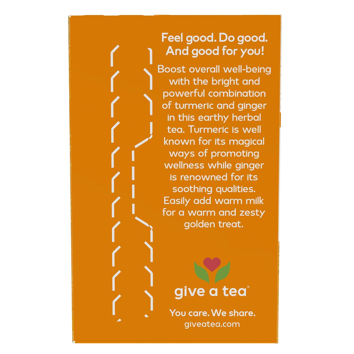 NOW Give a Tea® Organic Turmeric Ginger, Caffeine-Free, 24 bags