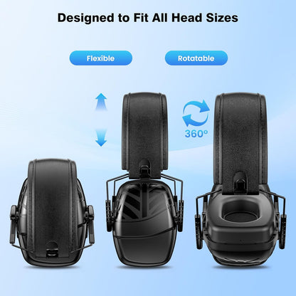 Link Dream 2Pack Ear Protection, NRR 35dB Hearing Protection Noise Canceling Ear Muffs Adjustable Headband for Shooting