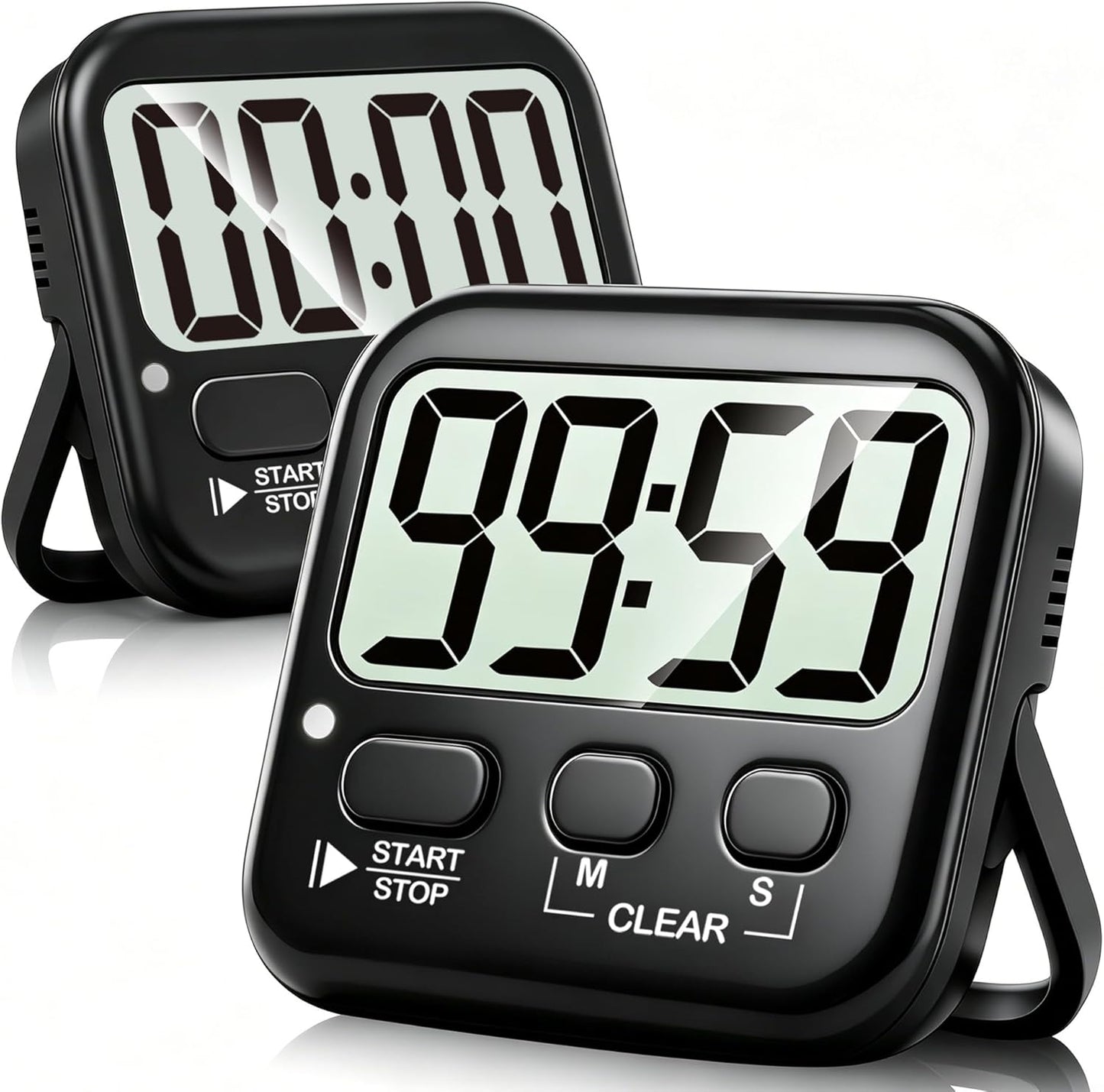 Antonki 2 Pack Digital Timer for Kids Classroom Kitchen Timers for Cooking