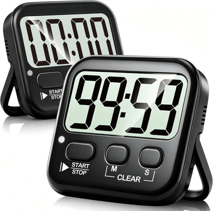Antonki 2 Pack Digital Timer for Kids Classroom Kitchen Timers for Cooking
