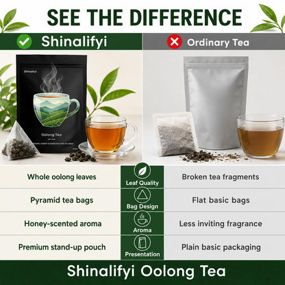 New Oolong Tea Whole Leaf Tea Bags,Help Cortisol Balancing Calming for Stress Relief, Digestion and Metabolism,High-Altitude Grown Loose Leaf Tea,Smooth, Aromatic,Vegan, Non-GMO,20 Bags(2)