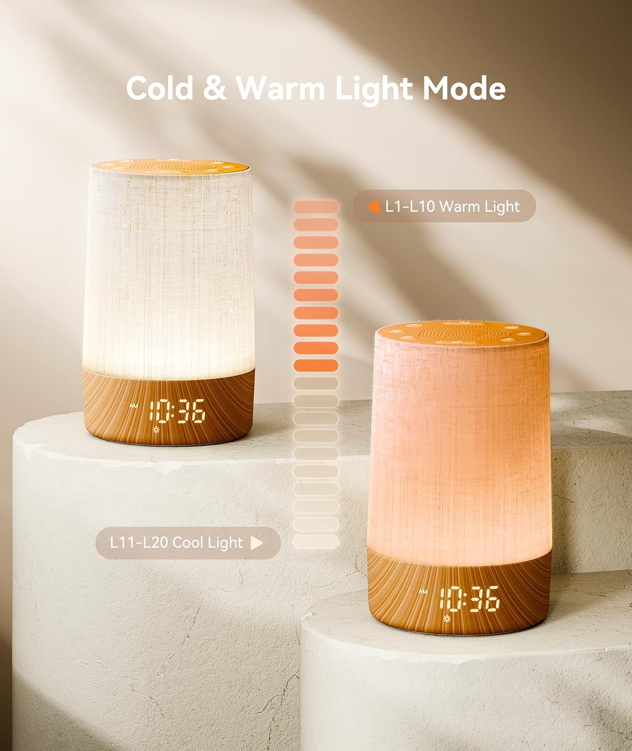 Dreamegg Sunrise Alarm Clock, Sound Machine with Alarm Clock &Wake Up Light