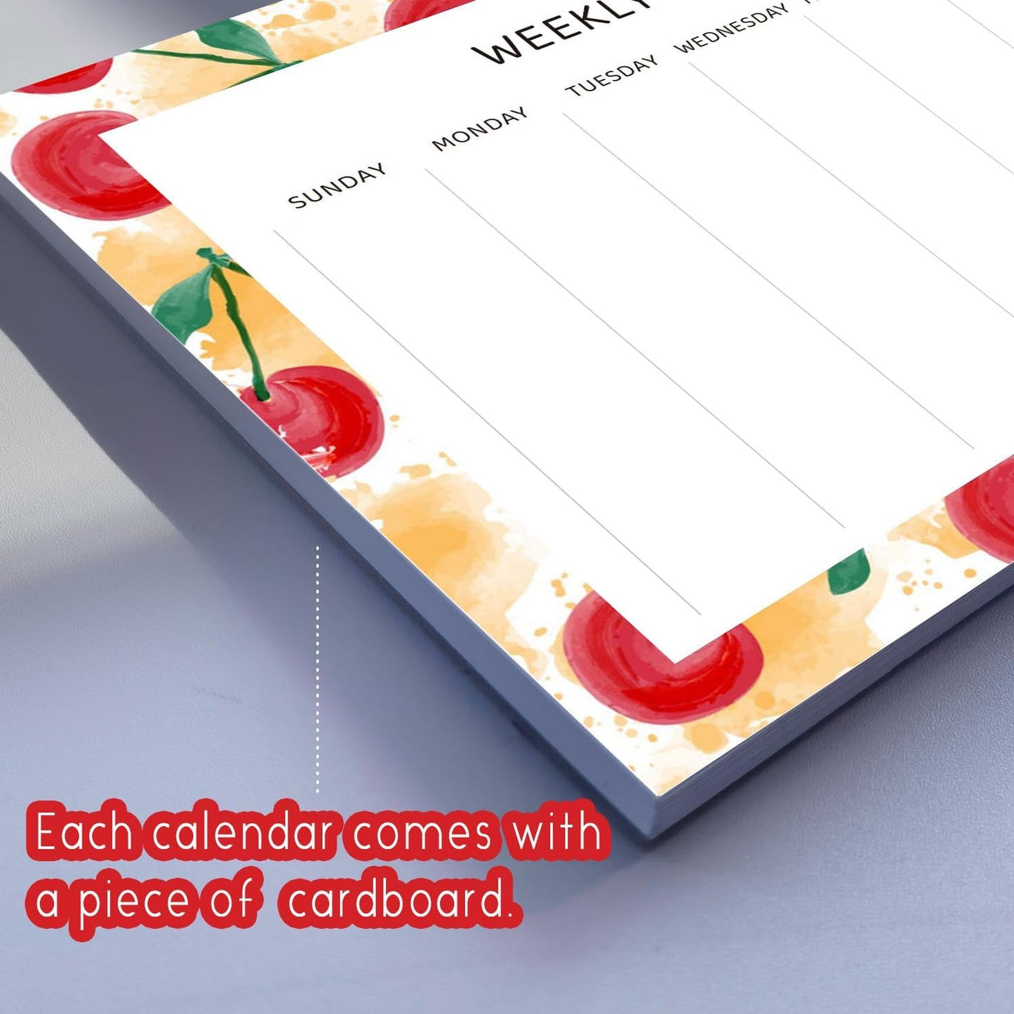 Undated Weekly Planner Notepad, 52 Sheet Tear-Off Weekly To Do List Notepad, Desk Planner Pad Calendar, Blank Calendar for Daily Habit Tracking/Menu Planning(8.26"x11,69")