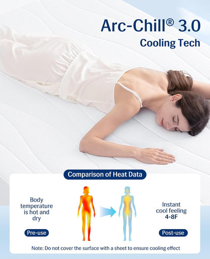 Elegear Cooling Mattress Pad King, Upgraded Arc-Chill® 3.0 + PCM Cooling, Stay Cool All Night, Breathable & Soft, Deep Pocket 18", Washable Mattress Protector for Hot Sleepers, Gray