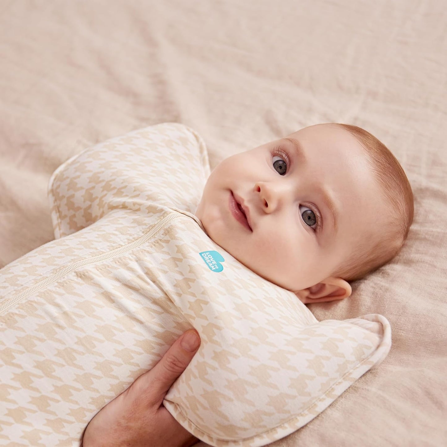 Love to Dream Swaddle UP, Baby Sleep Sack, Self-Soothing Swaddles for Newborns, Get Longer Sleep, Secure Fit Helps Calm Startle Reflex, New Born Essentials for Baby, 1.0 TOG, 13-19 lbs, Deep Olive